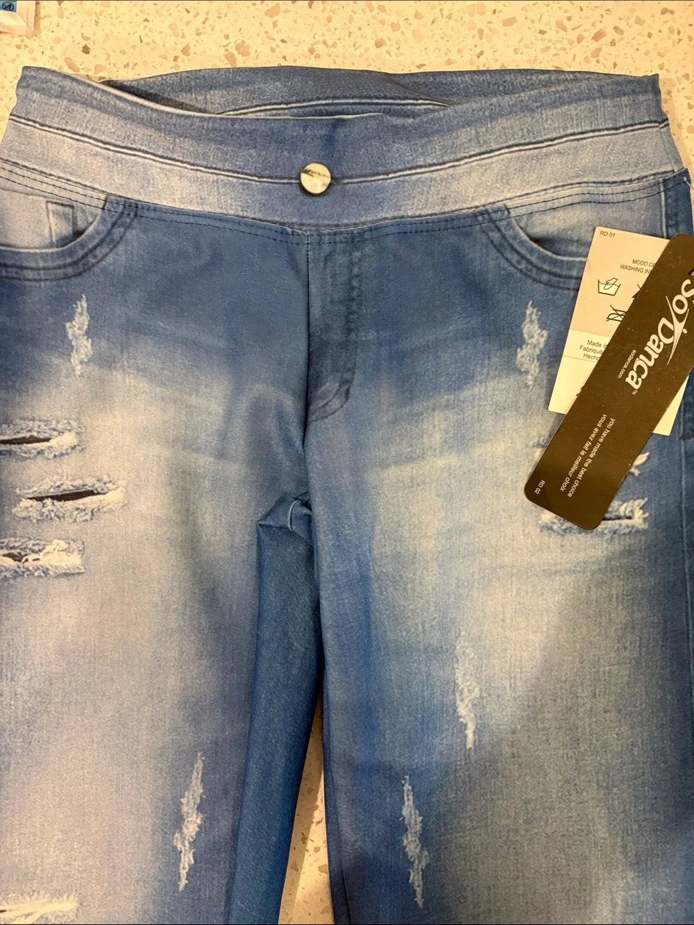 So Danca Girls Distressed Jeggings